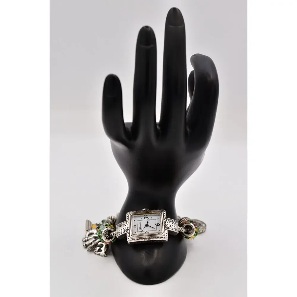 Brighton Short Hills Charm Watch Bracelet California Hawaii Travel Floral Bin2